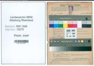 Entnazifizierung Josef Kissel , geb. 28.04.1890 (Kraftfahrer)