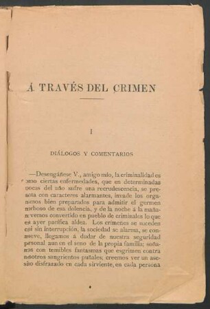 Á través del crimen