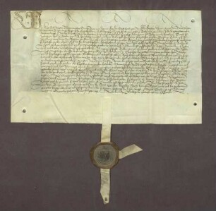 Erbhuldigungsrevers von Stadt und Amt Ettlingen gegen Markgraf Philipp I. von Baden