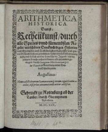 [3]: Arithmetica Historica