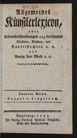 Bd. 2: Coypel - Lingelbach