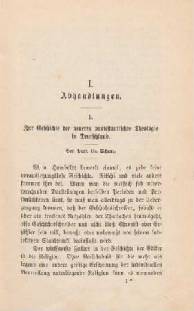 3-66 Zur Geschichte der neueren protestantischen Theologie in Deutschland