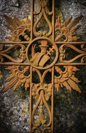 Frankreich. Haute Normandie. Eure. Rosay sur Lieure. Alter Friedhof