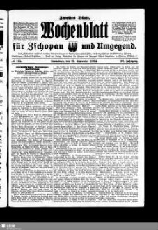 Wochenblatt für Zschopau und Umgegend : Zschopauer Tageblatt u. Anzeiger