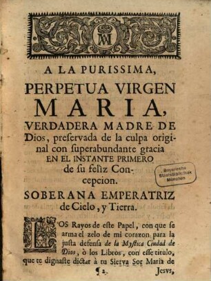 Rayos de Luz, que illuminan y defienden la mystica ciudad de Dios