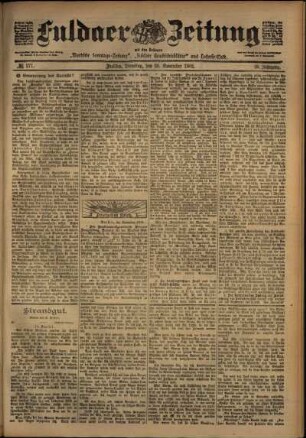 Ausgabe vom Dienstag, den 25. November 1902.