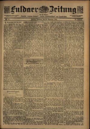 Ausgabe vom Dienstag, den 25. November 1902.