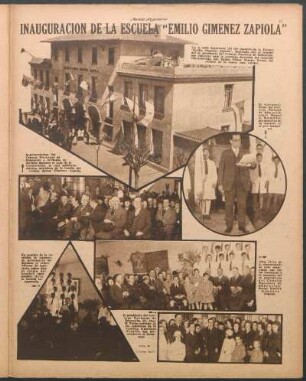 Inauguración de la escuela "Emilio Giménez Zapiola" [Fotografías]
