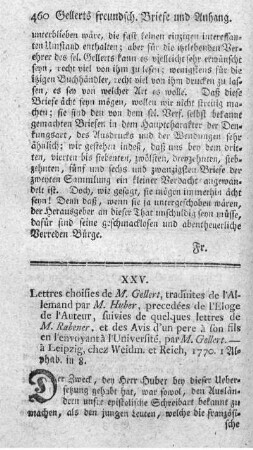 Lettres choisies.