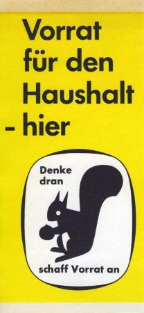 Vorrat für den Haushalt - hier
