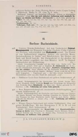 Berliner Bucheinbände (Nr. 428-438)
