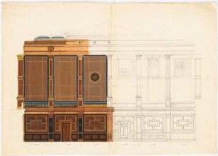 Provisorisches Reichstagsgebäude, Berlin: Großer Sitzungssaal, Innenraumdekoration