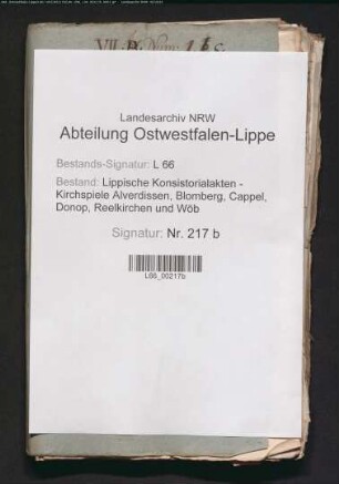 Besetzung der Pfarrstelle