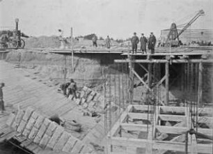 Bau der Brücke bei Bergern (1911-1914)/Mittellandkanal