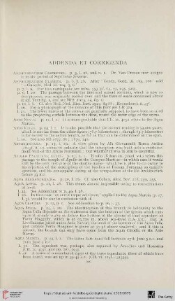 Addenda et Corrigenda