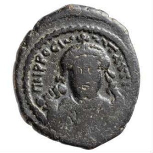 Münze, Halbfollis, 581 / 582