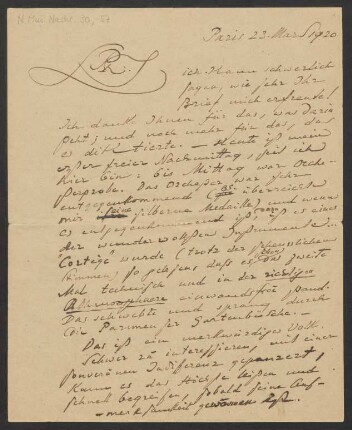 Brief an Philipp Jarnach : 23.03.1920