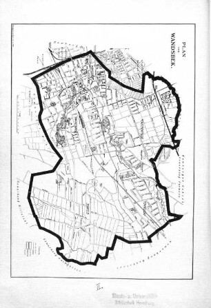 Plan von Wandsbek.