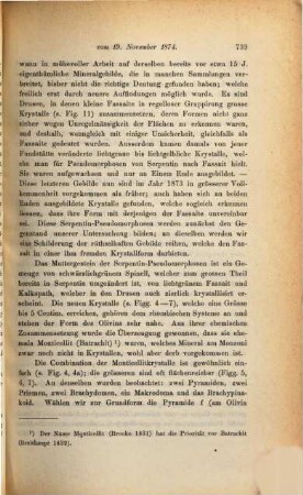 Über eine Fundstätte von Monticellitkrystallen in Begleitung von Anorthit auf der Pesmeda-Alpe am Monzoniberge in Tyrol : 19. Nov. 1874, Gesammtsitzung der Akademie