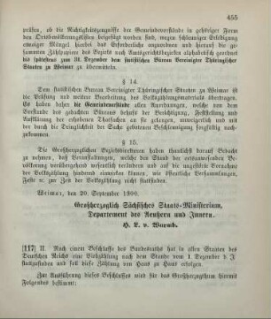 117. Ministerial-Bekanntmachung, betreffend die Viehzählung am 1. Dezember 1900
