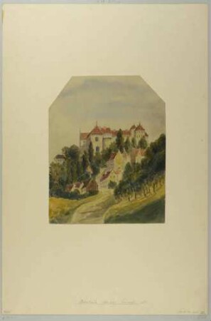 Die Festung oder das Schloss Sonnenstein in Pirna