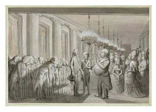 Empfang einer Deputation in Stuttgart