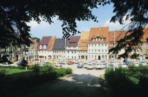 DDR. Stolpen. Markt. Blick auf die Nordseite
