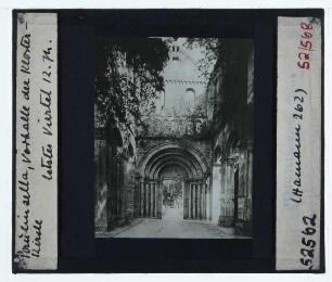 Paulinzella, Kloster Paulinzella : Vorhalle und Westportal