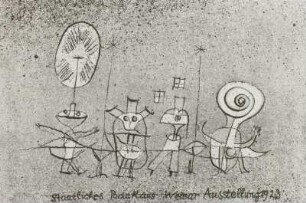 Postkarte zur Bauhausausstellung 1923