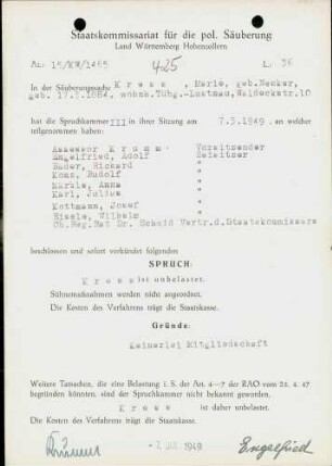 Kress, Marie