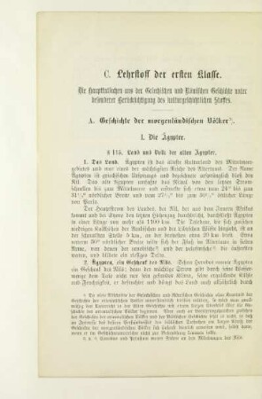 A. Geschichte der morgenländischen Völker