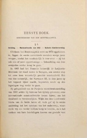 Overzicht van het Muntvraagstuk : Inaug. Diss.