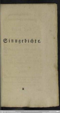 Sinngedichte