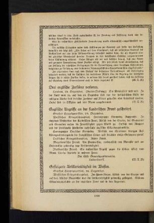 Englische Angriffe an der flandrischen Front gescheitert.