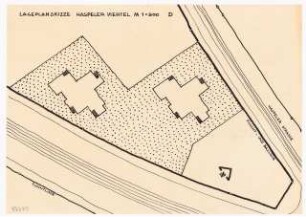 Wohnhäuser Haspeler Viertel, Wuppertal: Lageplanskizze D, 1:500