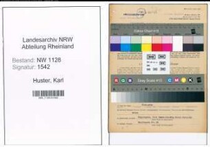 Entnazifizierung Karl Huster , geb. 30.08.1892 (Feuerwehrmann)