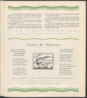 Casal de Pájaros : Ilustración de Martínez Labat