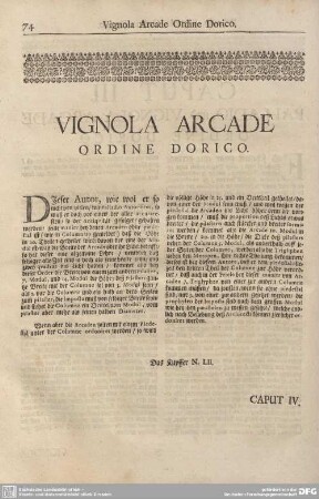 VIGNOLA ARCADE ORDINE DORICO.