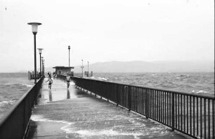Wasserburg: Sturm am Landungssteg
