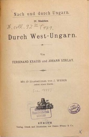Durch West-Ungarn