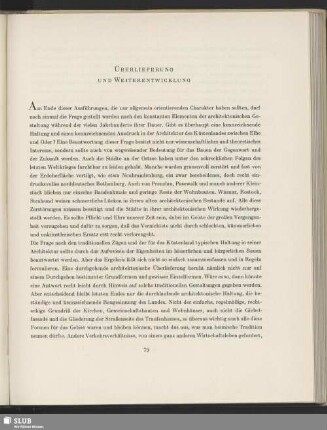 Überlieferung Und Weiterentwicklung