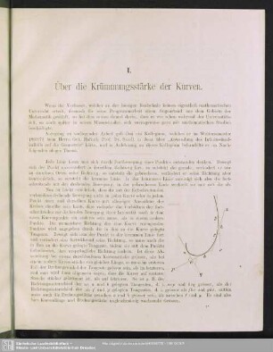 Über die Krümmungsstärke der Kurven und doppelt gekrümmten Linien