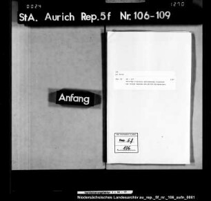 Beiträge einzelner wohlhabender Einwohner im Amt Esens zur ersten Anleihe von 60.000 Reichstalern