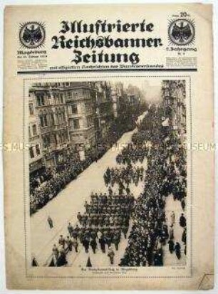 Wochenblatt "Illustrierte Reichsbanner-Zeitung" u.a. zum Reichsbanner-Tag in Magdeburg