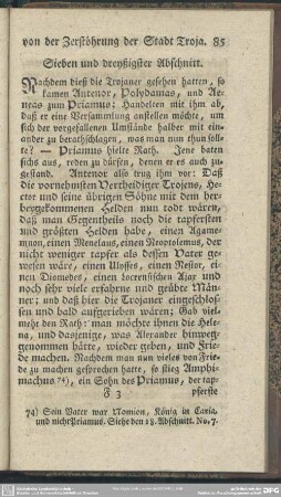 Sieben und dreyßigster Abschnitt
