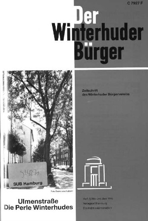 Heft III / Mai und Juni 1995 : Zeitschrift des Winterhuder Bürgervereins