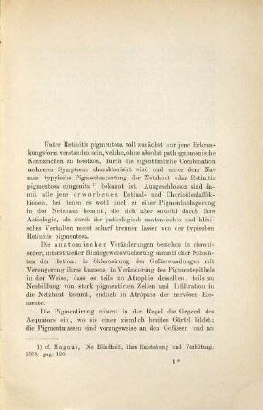 Ueber die Aetiologie der Retinitis pigmentosa : Inaug.-Diss.