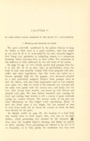 Chapter V. On some other usages prompted by the belief in a resurrection
