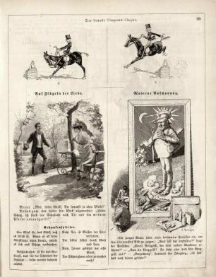 "Der famose Chapeau claque" "Auf Flügeln der Liebe" "Moderne Anschauung"