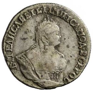 Münze, 10 Kopeken (Griwna), 10 Kopeken, 1744